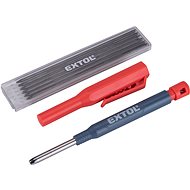 EXTOL PREMIUM pencil marker with case and replaceable barrel, O 2,8mm hardness HB, 8853007 - Pencil