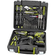 EXTOL CRAFT drilling screwdriver, BRUSHLESS, 12V Li-ion with tools, set of 46pcs, 422801 - Cordless Drill