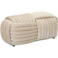 Mauro Ferretti SOFTY oblong stool, 90 × 45 cm, beige - Ottoman