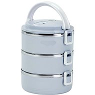 MagicHome Lunchbox LB933, 3 pieces, 1.5 liters, blue - Snack Box