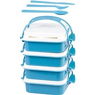 MagicHome Lunchbox, 4 pieces, with cutlery - Snack Box
