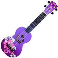 Mahalo Soprano Ukulele Hibiscus Purple Burst - Ukulele