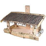 Krmítko pro ptactvo 33 x 16 x 22 cm, na zeď, bříza (šin.) - Bird Feeder