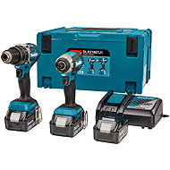MAKITA Power tool set DHP484 + DTD153 Li-ion LXT 18V/5.0Ah, DLX2180TJ1 (3 × 5 Ah) - Cordless Tool Set