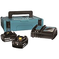 MAKITA Li-ion LXT 18V 2 × battery 6,0Ah BL1860B + charger DC18RC + Makpac - Charger and Spare Batteries
