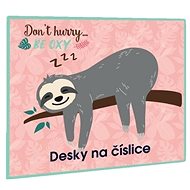 OXYBAG Sloth, 25 x 18 cm - Desky na sešity