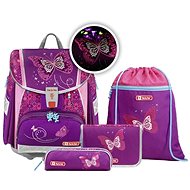 4-Piece Step by Step Flash Glitter Butterfly, AGR - School Set