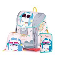 3-piece Oxybag PREMIUM LIGHT Lama - School Set