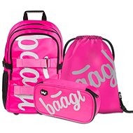 3-Piece Baagl Skate Pink - School Set