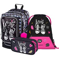 BAAGL 3 SET Trainers: Backpack, Pencil Case, Gymsack - School Set