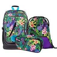 3-piece Baagl Cubic Tropical - School Set