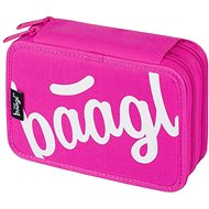 BAAGL School pencil case two-tier Logo pink - Pencil Case