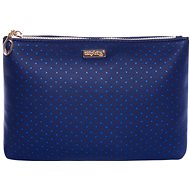 Flat Blue Triangles - Make-up Bag