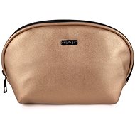 Round Metallic Copper - Make-up Bag