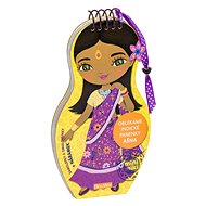 Dress up Indian dolls ASNA - colouring page - Colouring Book