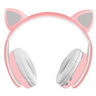 Malatec 16865 Cat wireless headphones with paw pink - Wireless Headphones