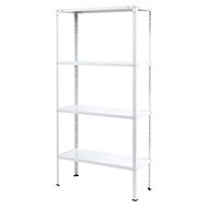 MANUTAN, basic 150 x 75 x 30 cm, 120 kg, 4 shelves, white - Shelving Unit