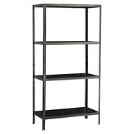 MANUTAN, basic, 200 x 100cm, 400kg, 4 shelves, black - Shelving Unit