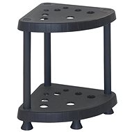 MANUTAN, basic, 52 x 39.2 x 39.2cm, 2 shelves, black - Shelving Unit