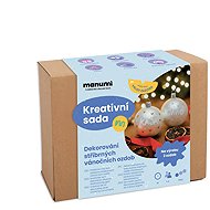 Manumi Creative set for decorating Christmas ornaments silver - Creative Kit