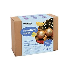 Manumi Creative set for decorating Christmas ornaments gold - Creative Kit