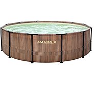 MARIMEX Swimming pool with structure Florida 3,66 × 0,99 m with skimmer - motif TEAK - Pool