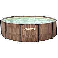 MARIMEX Swimming pool with structure Florida 4,57 × 1,32 m with skimmer - motif TEAK - Pool