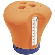 MARIMEX Úszó klóradagoló hőmérővel - narancssárga - Úszó vegyszeradagoló