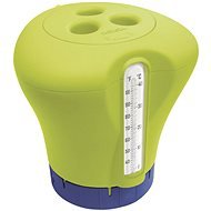 MARIMEX Float for Chlorine with Thermometer - Yellow-Green - Pool Floating Dispenser