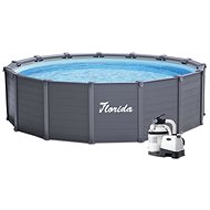 MARIMEX Florida Premium Dakota 4.78 x 1.24m gray - Pool