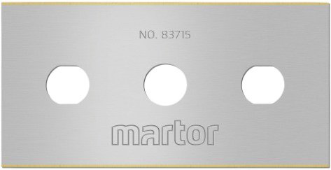 Industrial double-edged blade, Martor, square - 83715.31/SS/TiN - Spare Blades