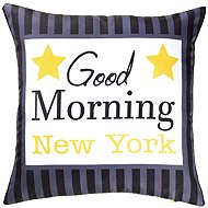 Douceur d'intérieur Printed pillowcase Good morning 40 × 40 cm - Pillowcase