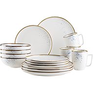 Mäser Dining set 16 pieces, with blue rim PINTAR - Dish Set