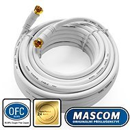Mascom Coaxial Cable 7676-100W, Connectors F 10m - Coaxial Cable