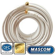 Mascom koaxiálny kábel 7676-150W, konektory F 15 m - Koaxiálny kábel