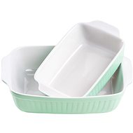 MÄSER Set of Baking Dishes 2 pcs, Green KITCHEN TIME - Roasting Pan