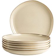 Mäser Set of shallow plates 27 cm 6 pcs, beige CORDELIA - Set of Plates