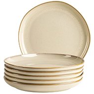 Mäser Set of dessert plates 22 cm 6 pcs, beige CORDELIA - Set of Plates