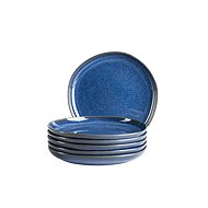 Mäser Set of dessert plates 22 cm 6 pcs, blue CORDELIA - Set of Plates