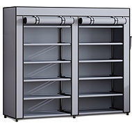 Massido MS-805 Textile cabinet graphite - Wardrobe