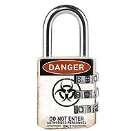 Master Lock Combination padlock 1509EURDWARN, 30 mm - Padlock