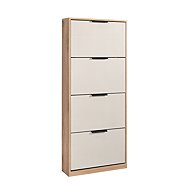 Matis Hallway shoe rack 4V cashmere/canella - Shoe Rack