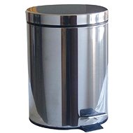 M. A. T. Group Waste bin - footed, 5l, round, stainless steel, with PH insert - Rubbish Bin