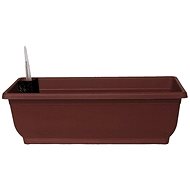 DK PLAST Self-watering chest without bowl AQUA GLORIA 50 cm, brown - Flower Box