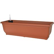 DK PLAST Self-watering box without bowl AQUA GLORIA 50 cm, terracotta - Flower Box