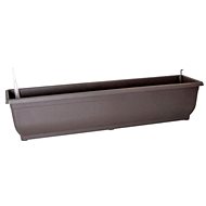 DK PLAST Self-watering chest without bowl AQUA GLORIA 80 cm, brown - Flower Box
