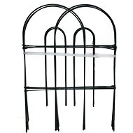 M. A. T. Group Garden fence 60cmx3m metal, green (7pcs) - Metal Fence