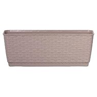 PROSPERPLAST Chest with bowl RATOLLA P 29.3 x 12 x 12.6 cm, dark beige - Flower Box