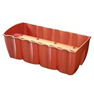 PROSPERPLAST Balcony chest CROWN 58 x 28 x 20cm, volume 18l, terracotta - Flower Box