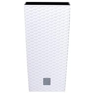 PROSPERPLAST Pot holder RATO SQUARE 17 x 17 x 32.4cm, 3/7.2l, white - Decorative Planter